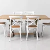 Bordeaux La Rochelle 6-Seater Dining Set - Rustic White - 1.9m
