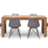 Vancouver Enzo 6-Seater Dining Set (1.6m) - Vintage Grey