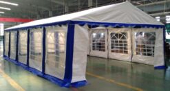 Tent Heavy Duty White and Blue Party Tent 15 x 30