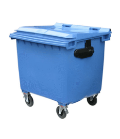 Plastic 1100L Mobile Wheelie Bin – Blue