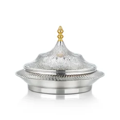 28 CM Brass Hot Pot Silver