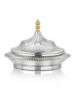 28 CM Brass Hot Pot Silver