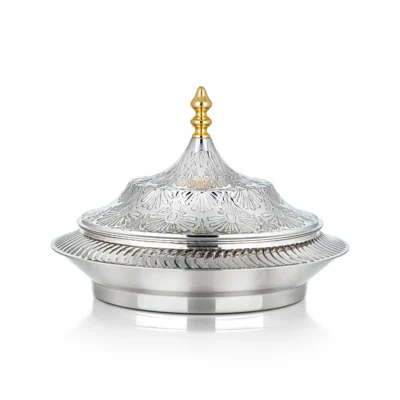 28 CM Brass Hot Pot Silver