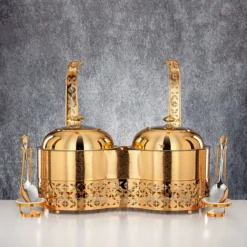 3000 ML + 3000 ML Double Chafing Dish Gold