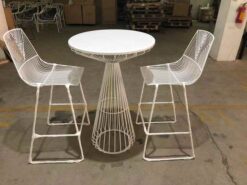 White Metal wire cocktail set