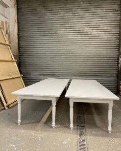 White Rectangular Wooden table
