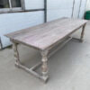 Rustic Whitewashed Dining Table